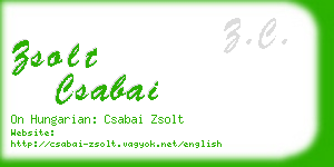 zsolt csabai business card